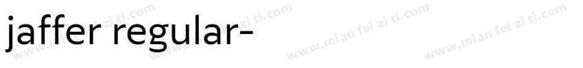 jaffer regular字体转换